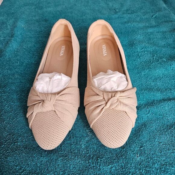 Vivaia Almond-Toe Knotted Flats (Bibi) - Picture 7 of 10
